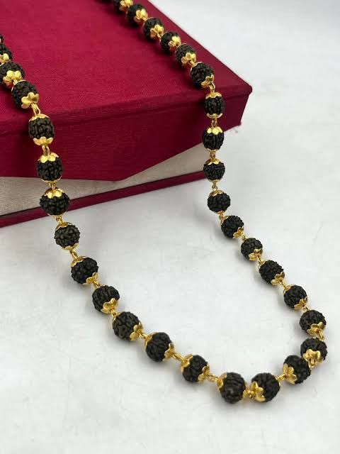 Rudraksha Mala with Golden plated premium quality
