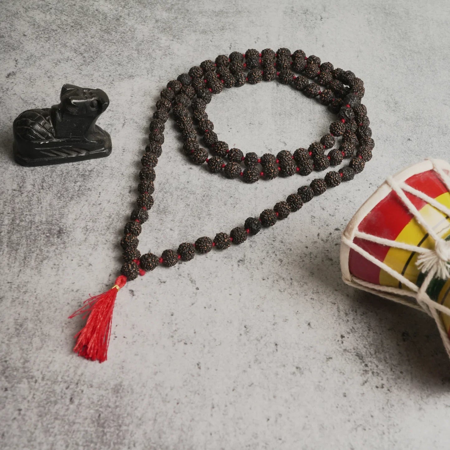 Jwala Mukhi Mala (Volcano Lava Stone)