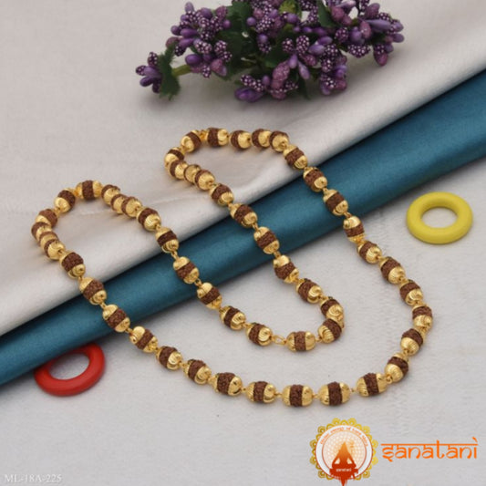 Rudraksha Mala with Golden plated premium quality