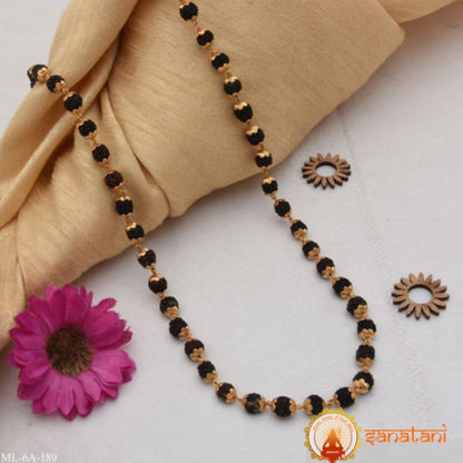 Rudraksha Mala with Golden plated premium quality