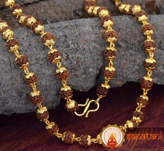 OM Shivay Rudraksha Necklace 54 Beads