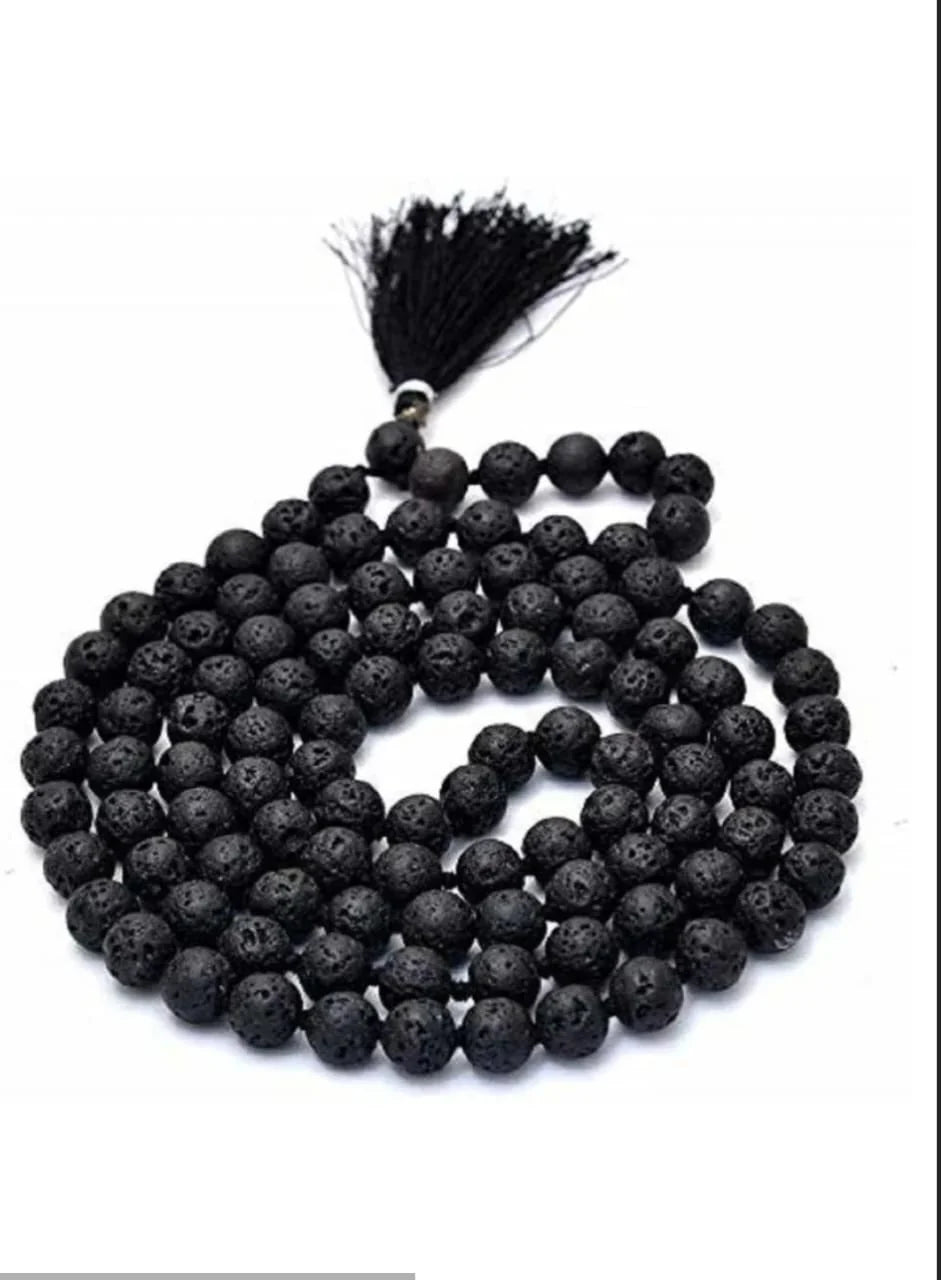 Jwala Mukhi Mala (Volcano Lava Stone)